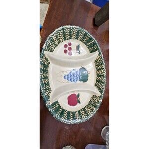 Country Server Platter with Compartments